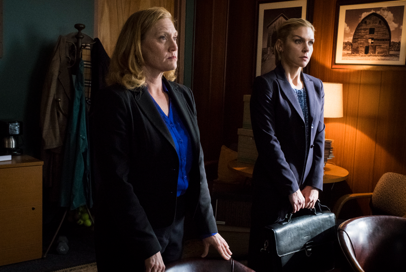 Julie Pearl as ADA Suzanne Ericsen, Rhea Seehorn as Kim Wexler